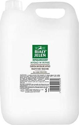 Actual product image Biały Jeleń White stags, liquid soap, supply, 5 litres (hit) (Liquid soap, 5000 ml)