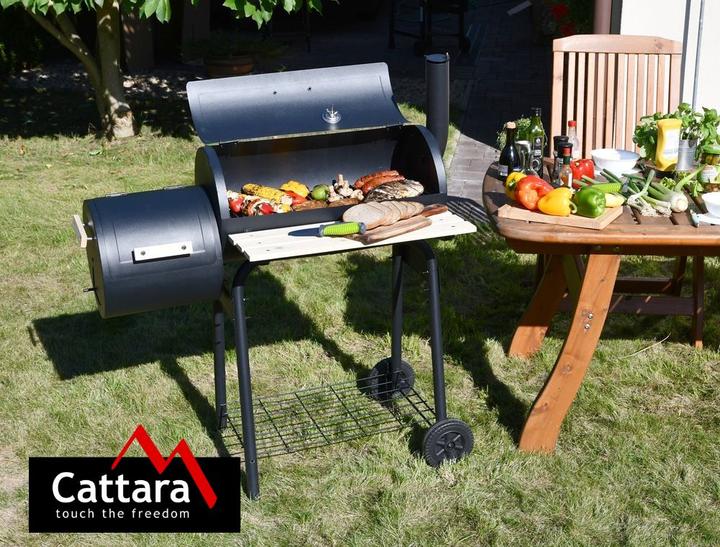 Produktbild Cattara Holzkohlegrill SMOKIE mit Räucherkammer
