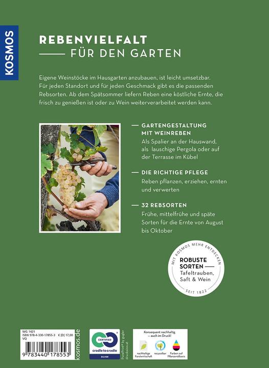 Produktbild Kosmos Wein im Garten anbauen & ernten (Deutsch, Angelika Schartl, Claudia Schick, 2024)