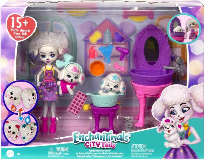 Produktbild Enchantimals Pudelwohl Schönheitssalon Spielset mit Farbwechsel