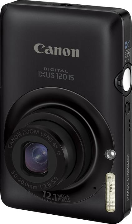 Produktbild Canon Digital IXUS 120 IS, 12MP, 4x Zoom, HD-Movie, Schwarz (12 Mpx, 1/2,3'')