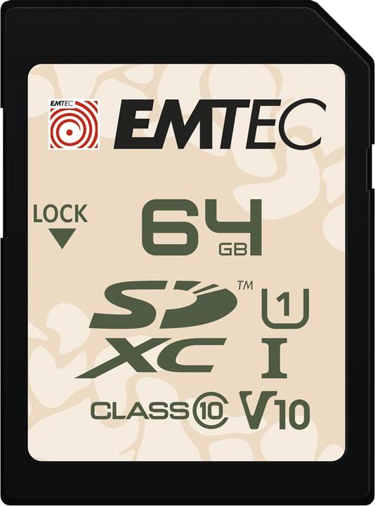 Immagine prodotto Emtec SD 64GB UHS-I U1 V10 Outdoor (64 GB, SDXC, U1, UHS-I)