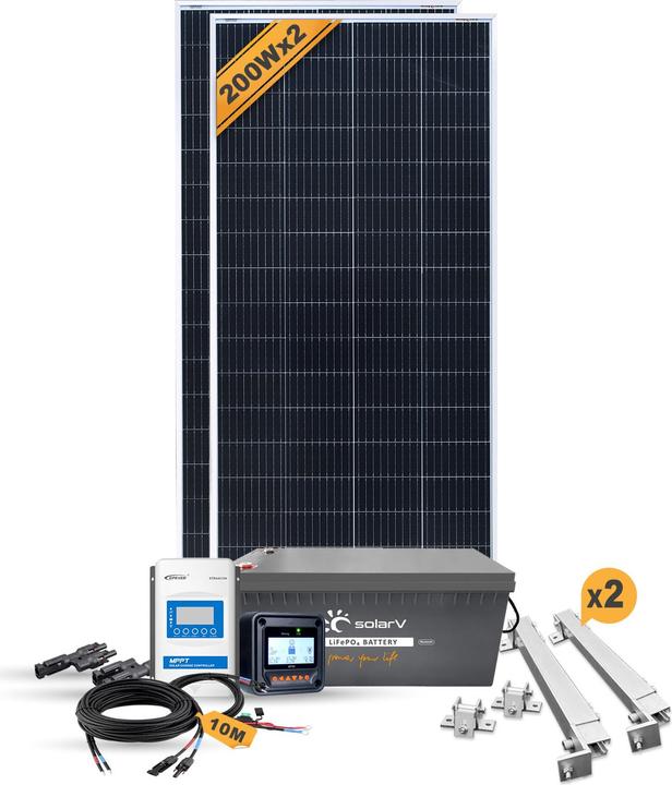 Enjoy solar Sistema a isola solare autosufficiente (200 W)