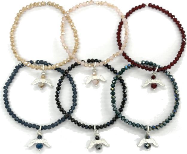 Andreani Armband mit echtem spot Achat (8 cm, Steine)
