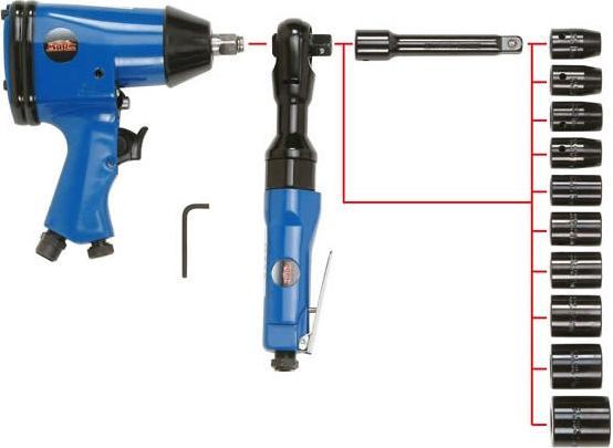 Produktbild IHP Mauk Druckluft Geräteset 36 tlg.