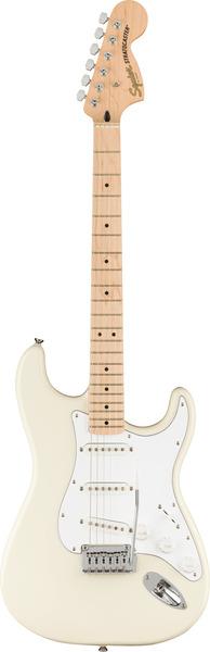 Actual product image Fender Affinity Series Stratocaster MN Olympic White electric guitar