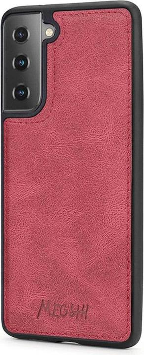 Actual product image Megshi Galaxy S21 FE - wallet case combo red (Samsung Galaxy S21 FE)