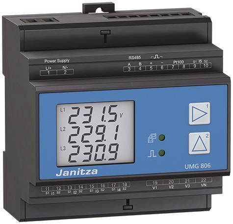 Actual product image Janitza electronics GmbH UMG 806 UMG 806 - Basic device 6TE Basic device 6TE Universal measuring
