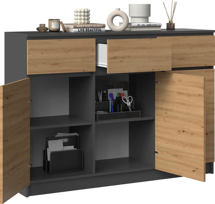 Image du produit Topeshop Commode (120 x 40 x 97 cm)
