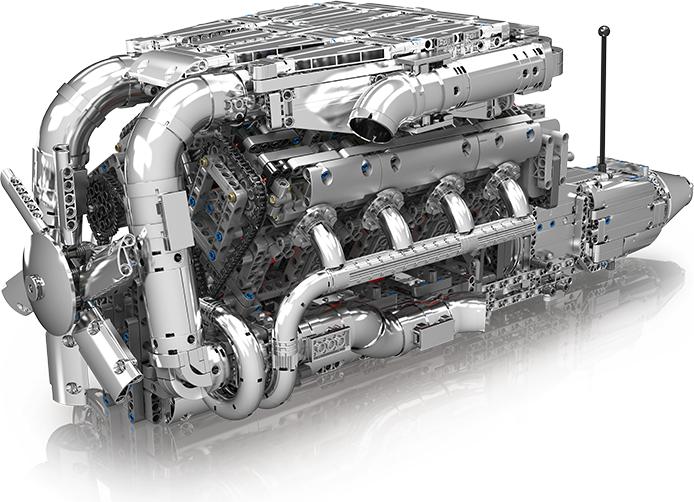 Produktbild Mould King Twin-Turbo Engine Motor