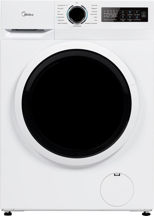 Midea MF110W80B-14A10 Frontlader Waschmaschine, 8kg, 1400 U/min (8 kg, Left)
