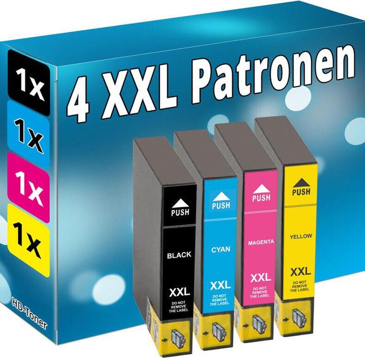 Image du produit Druckfuxx 4x Tinte Patronen für Epson WorkForce WF 2830 DWF 2835 DWF 2850 DWF