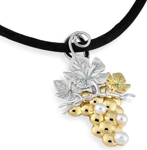 Breuning ANHÄNGER - BRILL. FOREST GREEN/C.ZP 0,016 Ct. (585, - Gold)