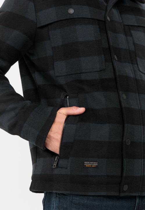 Actual product image Camel Active Checked transition jacket with detachable teddy collar (56)
