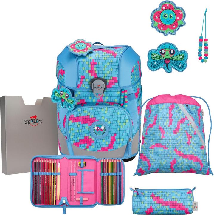 Derdiedas ErgoFlex Tiny Schulranzen-Set 6-teilig (21 l)