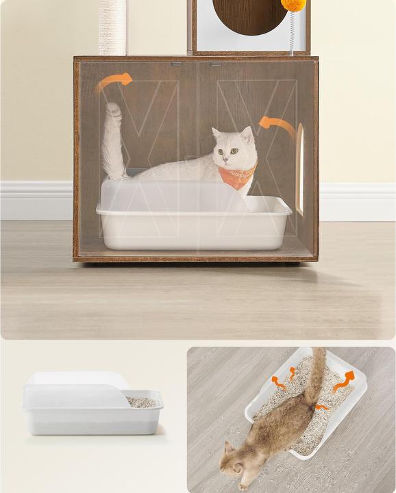 Immagine prodotto Feandrea Mr. Kittens (185 cm, Nero, Marrone rustico)