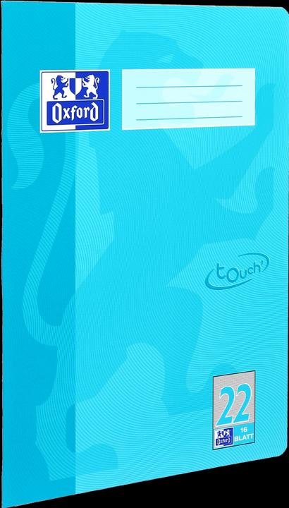 Produktbild Oxford Schulheft "Touch", A4, Lineatur 22 (A4, Kariert, Harter Einband)