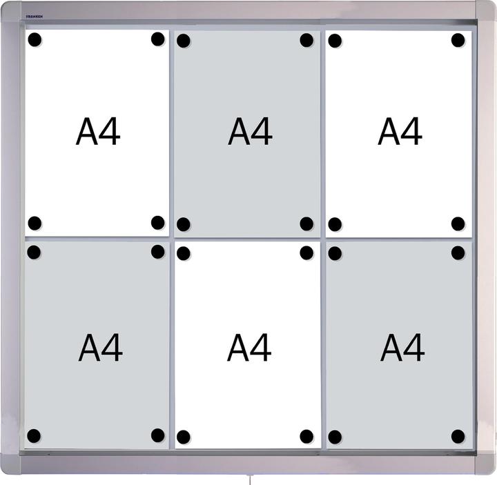 Image du produit Franken Vitrine d'affichage 75x70.4x4.5cm extérieur magnétique/descriptif porte à battants