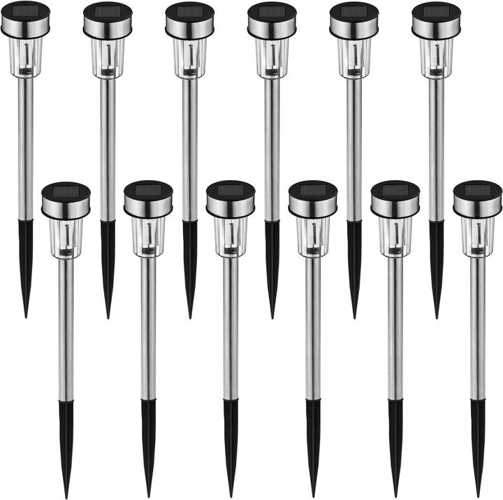 Immagine prodotto tectake 12x lampada solare a LED (IP44)