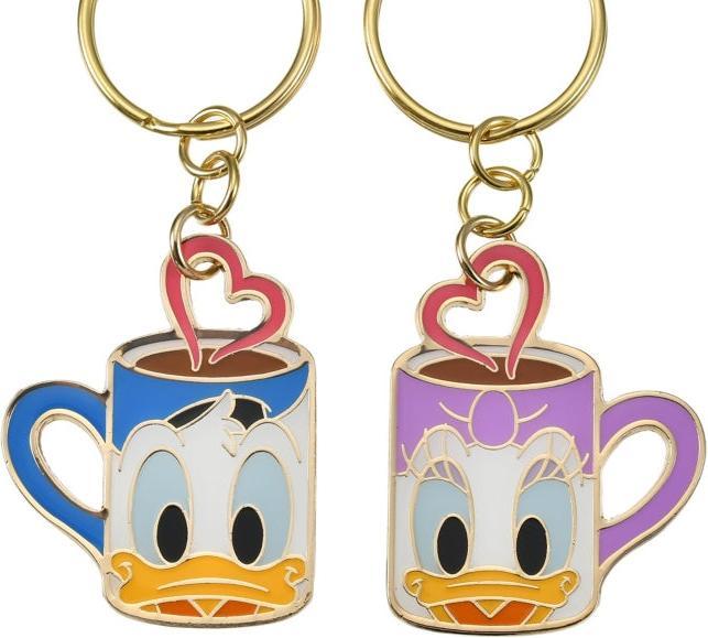 Actual product image Disney Donald & Daisy key ring pair