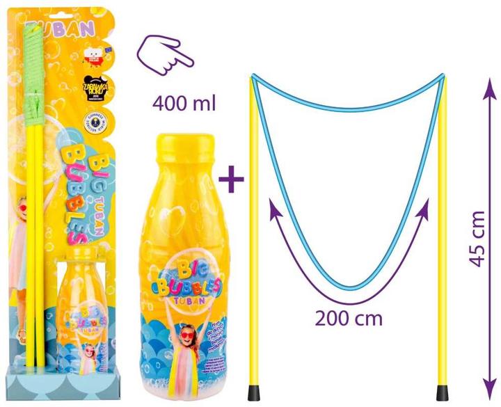 Produktbild Tuban Giant Bubble Stick (50 cm) + 400 ml - Set (TU3637)