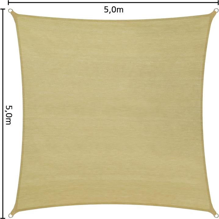 Actual product image tectake Triangular sun sail (500 x 500 cm)
