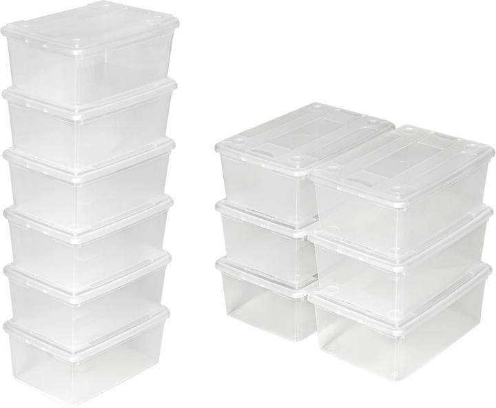 Image du produit tectake Boites de Rangement (33 x 23 x 12 cm, 9 l)