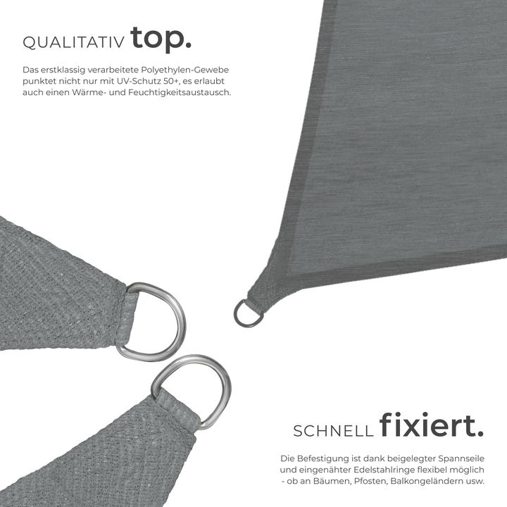 Image du produit tectake Voile d'ombrage carrée, variante 2 (400 x 400 cm)
