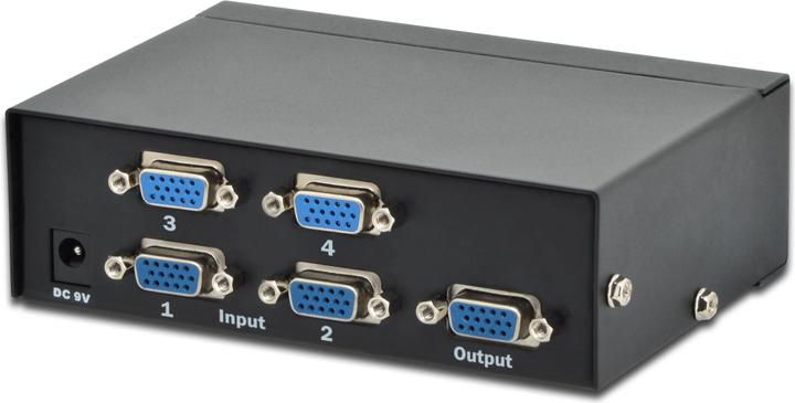 Actual product image Digitus VGA Switch 4 PCs, 1 Monitor