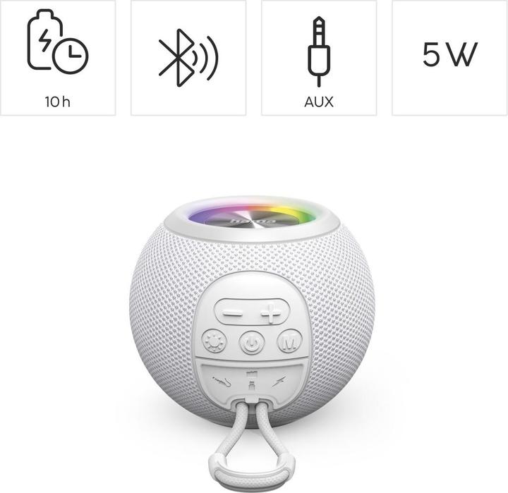 Image du produit Hama Enceinte en forme de balle (10 h, Fonctionnement sur batterie)