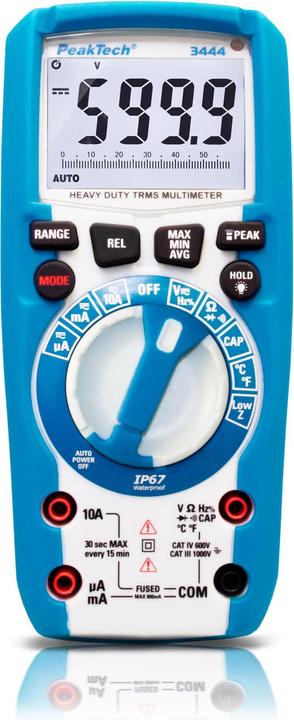 Produktbild Peaktech P 3444 True RMS Digitalmultimeter (CAT III 1000V, CAT IV 600V)