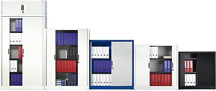 Image du produit C+P Armoire à rideau avec store horizontal (100 x 42 x 166 cm)