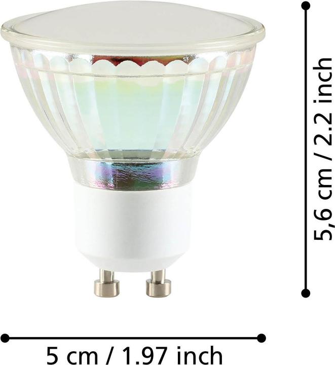 Produktbild EGLO Leuchtmittel (GU10, 4.80 W, 400 lm, 2 x, D)