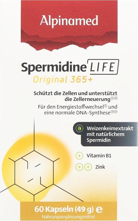 Actual product image Alpinamed Spermidinelife Original Caps 60 Capsules (60 Piece, Capsules, 80 g)