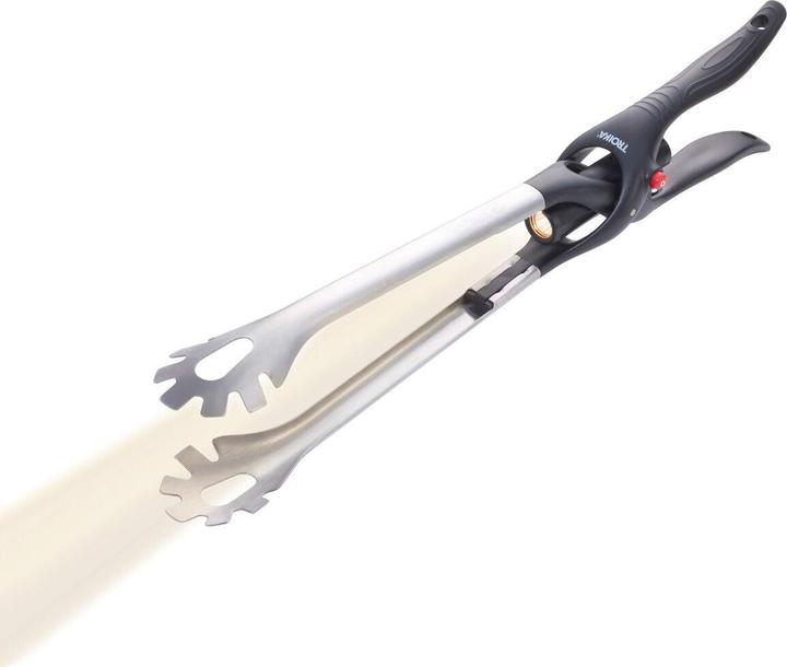 Actual product image Troika BBQ+LIGHT barbecue tongs with torch, matt grey/black