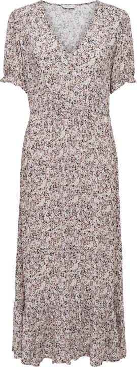 Only Normal geschnitten Rundhals Elastische Bündchen Langes Kleid Kleid (L)