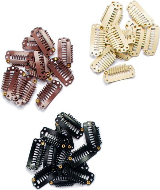 Image du produit Seiseta Clips métal noir 12 pcs (Noir)