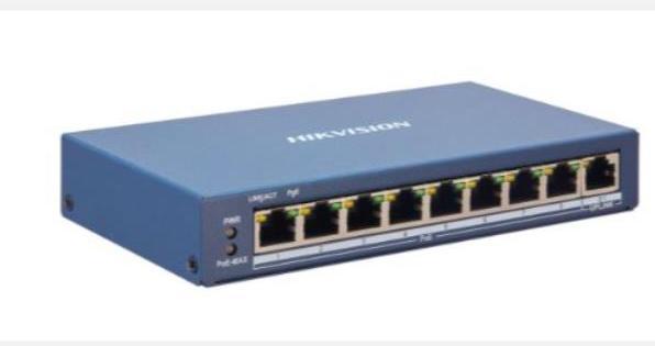Produktbild Hikvision DS-3E1105P-EI Netzwerk-Switch Fast Ethernet (10/100) Power over Ethernet (PoE) (8 Ports)