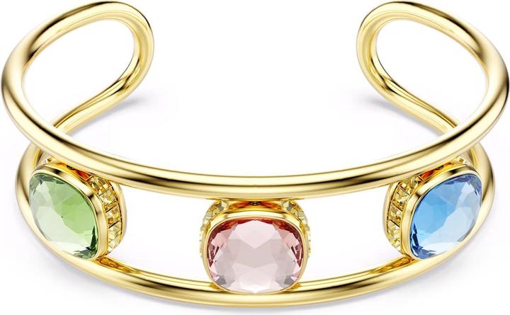 Produktbild Swarovski Chroma Armreif Kissenschliff Grün Gold (16.50 cm, Swarovski Metall)