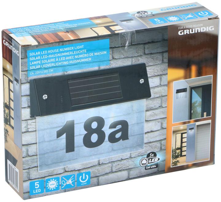 Immagine prodotto Grundig Numero civico solare a LED con illuminazione a LED