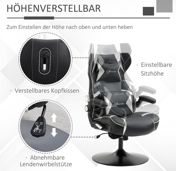 Actual product image Vinsetto Gaming chair