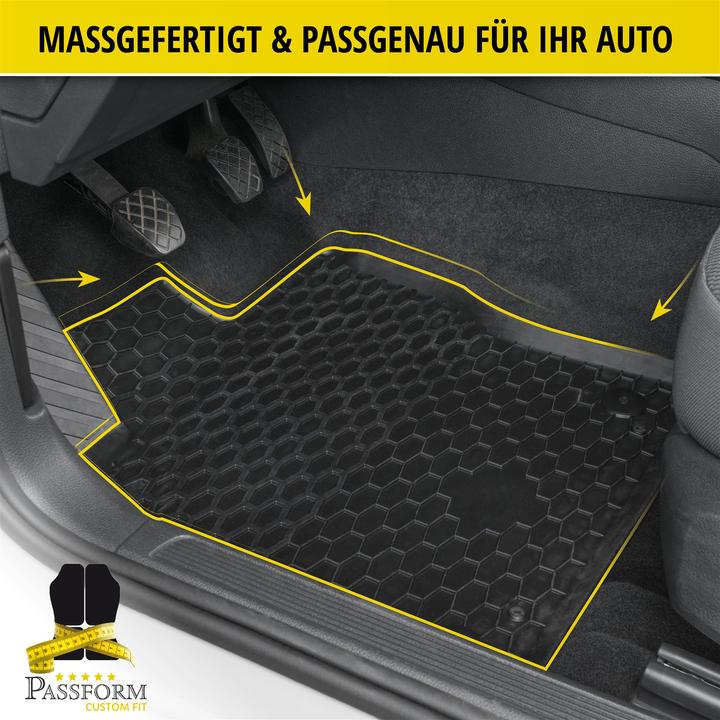 Produktbild Walser Gummimatten passend für Hyundai i10 (AC3 AI3), 2005-2012, Fumatten Automatten (2 Vordermatten + 2 Rückmatten)