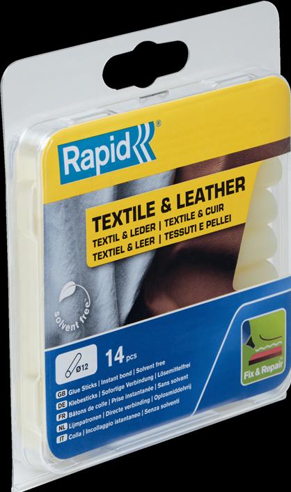Image du produit Rapid Bâtons de colle pour textile et cuir Ø12x94mm 14 pièces