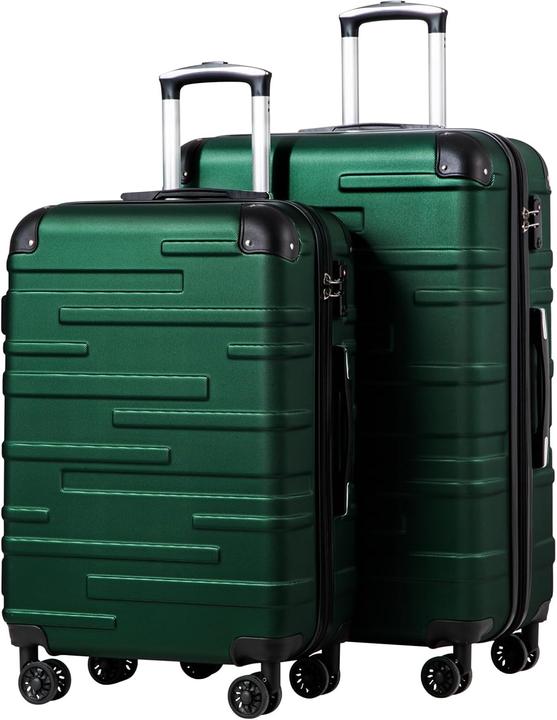 Coolife 2-teiliges Hartschalen-Koffer-Set (93 l)