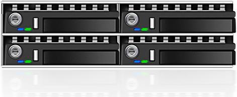 Actual product image Icy Box IB-2222SSK 4-Bay 2.5" Backplane, Hot-SWAP, black