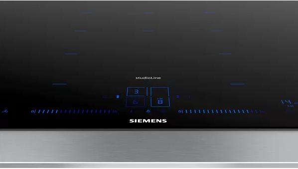 Actual product image Siemens EX808LYV5E iQ700 Induction hob 80 cm Black flush (integrated)