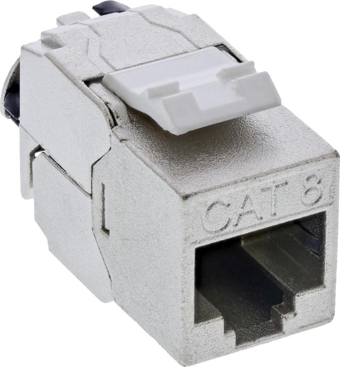 Image du produit InLine 24 pièces en vrac ® Keystone RJ45 prise femelle Slim, SNAP-In, Cat.8.1, attache-câble intégré