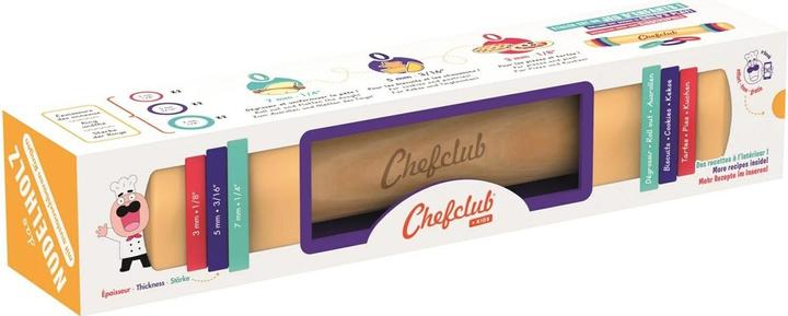 Chefclub Nudelholz mit Silikonringen