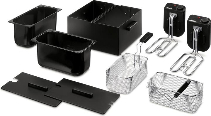 Actual product image Princess 183028 Double Black Fryer, Deep fryer, 6 L, 1.8 kg, 190 °C, Double, Black