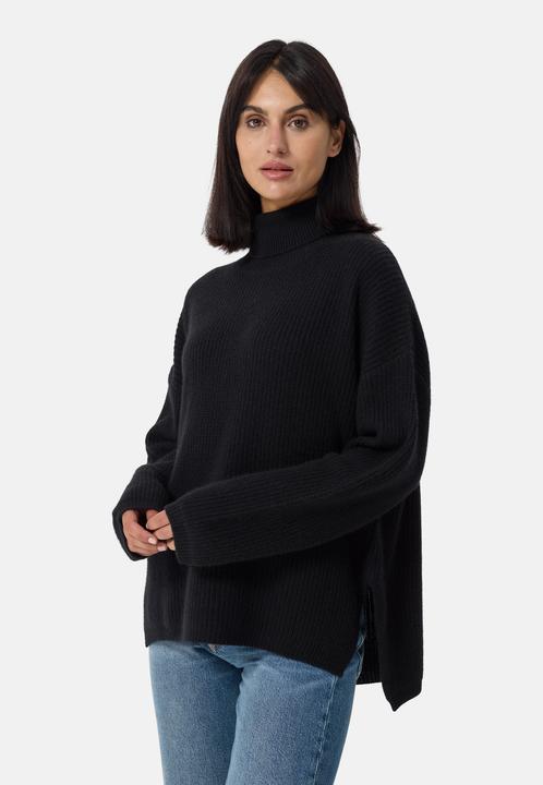 Cash-Mere Wolle Kaschmir Oversize Style Rollkragen Pullover (XS)